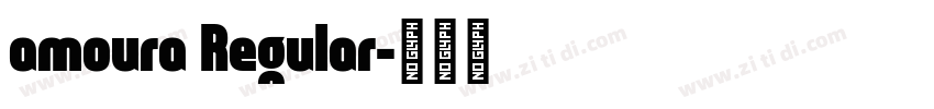 amoura Regular字体转换
